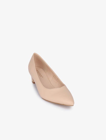 Escarpins à petits talons - Beige - 3