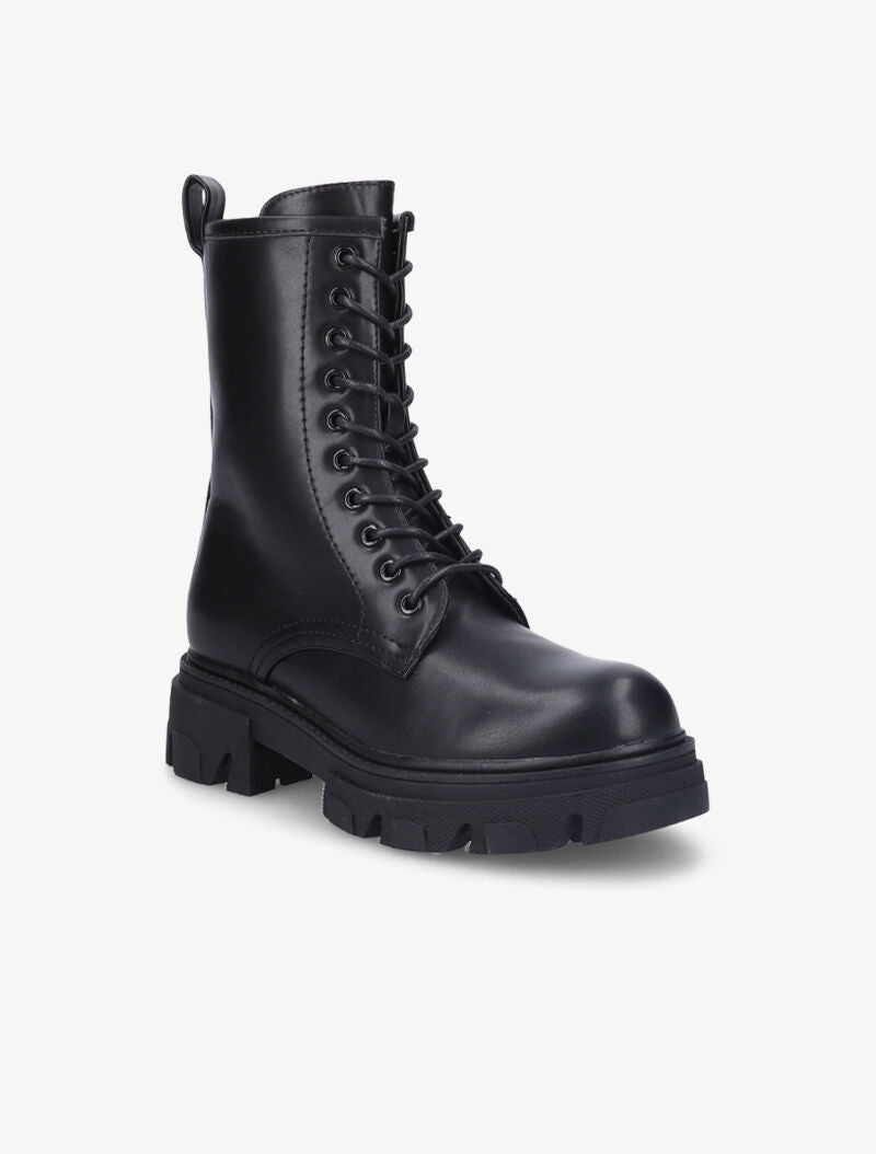 Bottines à talon et semelle crantés - Noir - 2