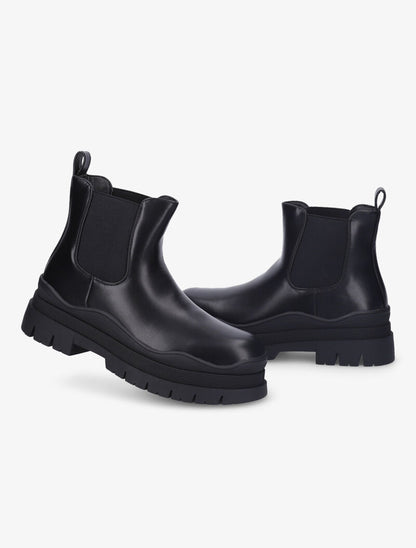 Chelsea boots à semelle à plateforme crantée - Noir - 4