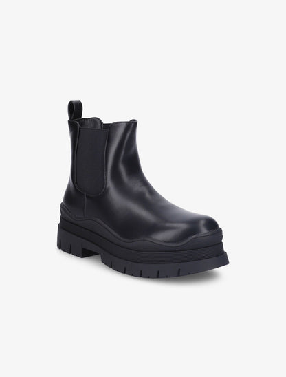 Chelsea boots à semelle à plateforme crantée - Noir - 2