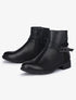 Bottines à détails élastiqués - Noir - 1