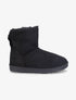 Boots fourrées basique à noeud - Noir - 5