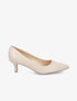 Escarpins à petits talons et bouts pointus - Beige - 5