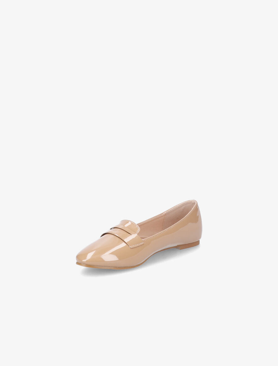 Slippers vernis - Beige - 3