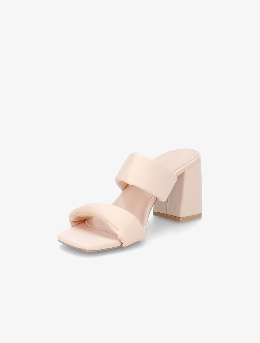 Mules en néoprène à ganses torsadées - Nude - 3