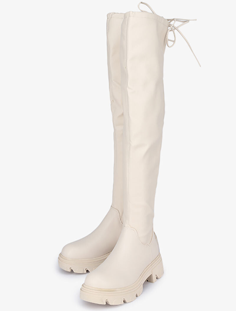 Cuissardes à semelles crantées - Beige - 5