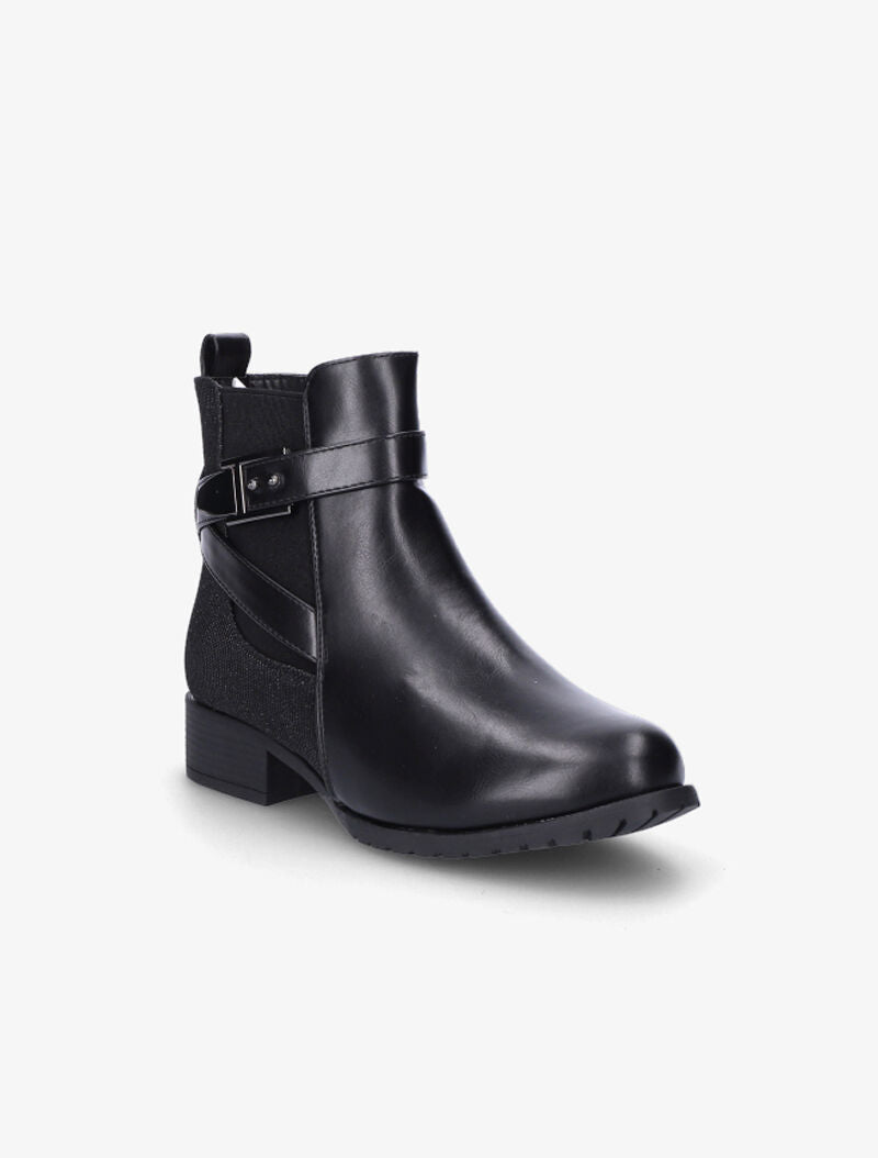 Bottines à contrefort pailleté - Noir - 3