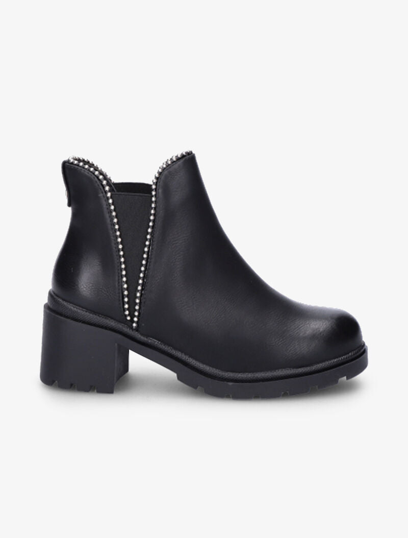 Chelsea boots cloutées à semelles crantées - Noir - 2