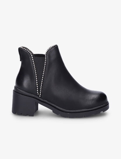 Chelsea boots cloutées à semelles crantées - Noir - 2