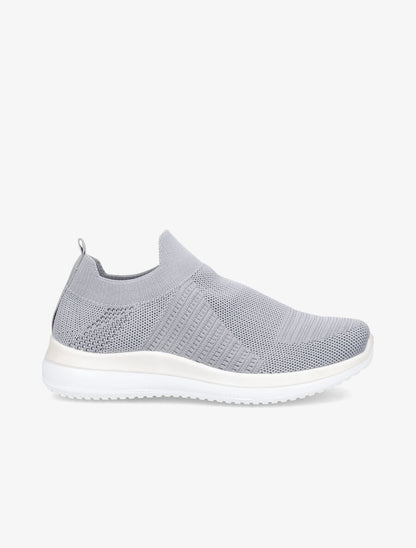 Baskets en mesh stylisé - Gris - 1