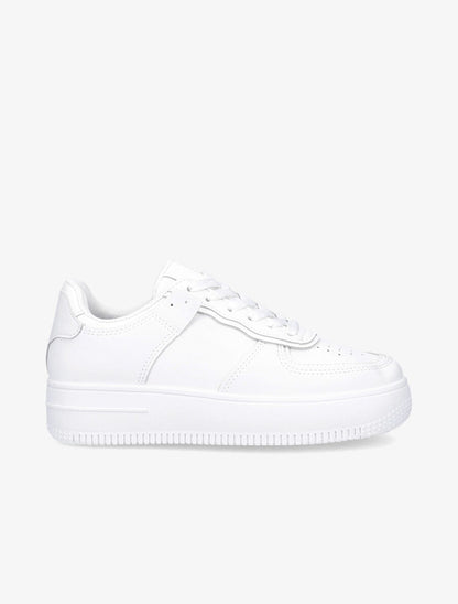 Sneakers à empiècements contrastants - Blanc - 5