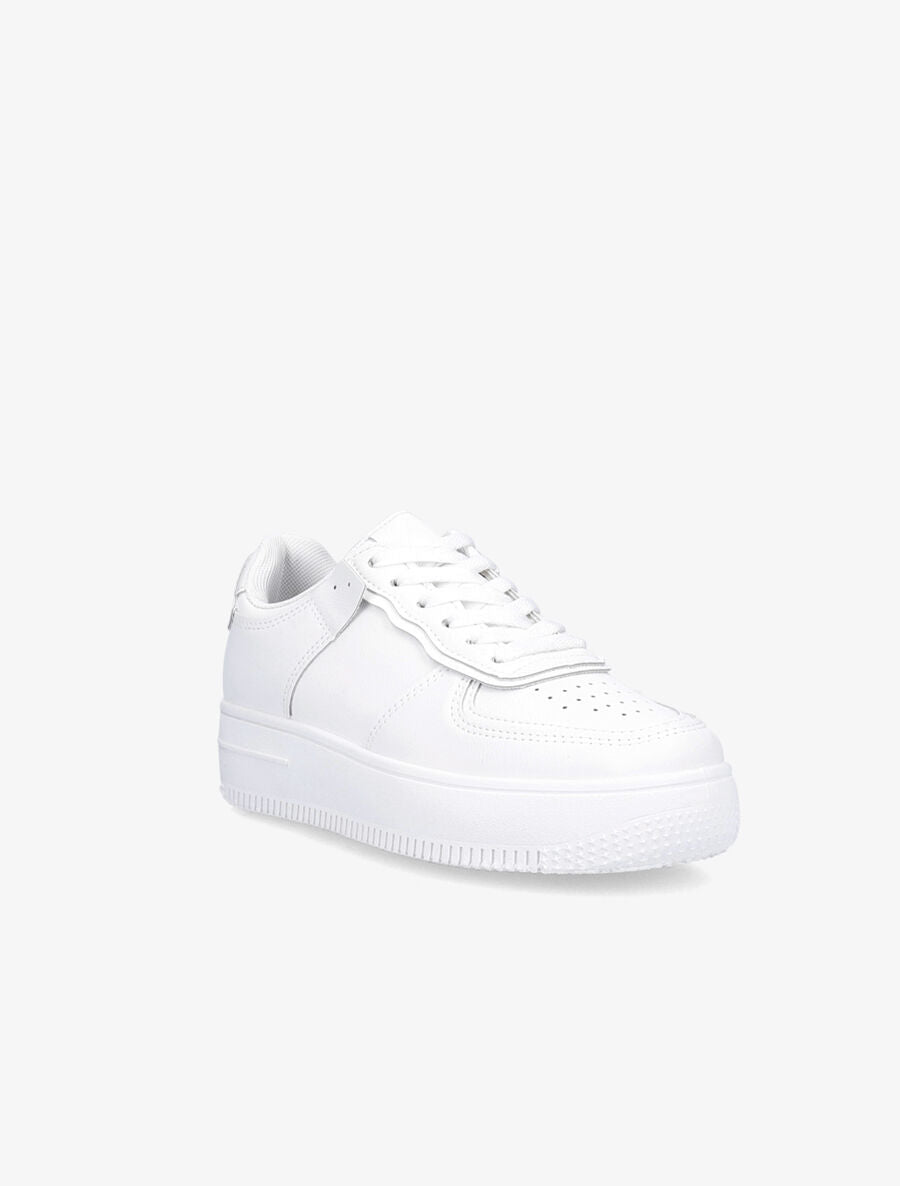 Sneakers à empiècements contrastants - Blanc - 2