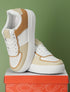Sneakers à empiècements contrastants - Beige/camel - 1