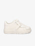Baskets unies à claque en caoutchouc stylisée - Beige - 1