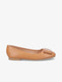 Ballerines à boucles carrées - Camel - 1
