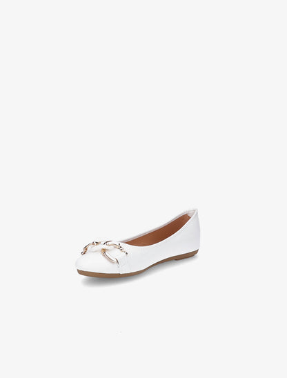 Ballerines à chaînes - Blanc - 3