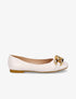 Ballerines en simili à détail chaines - Beige - 1