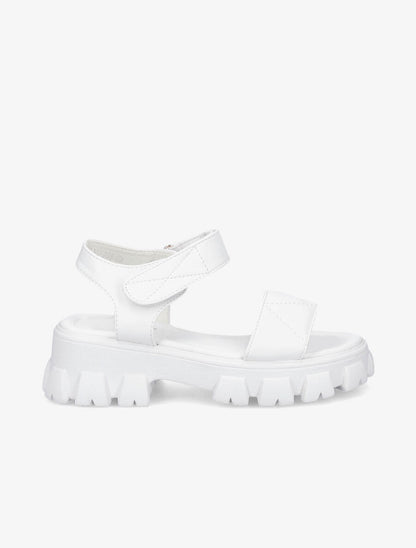 Sandales matelassées à semelles chunky - Blanc - 1