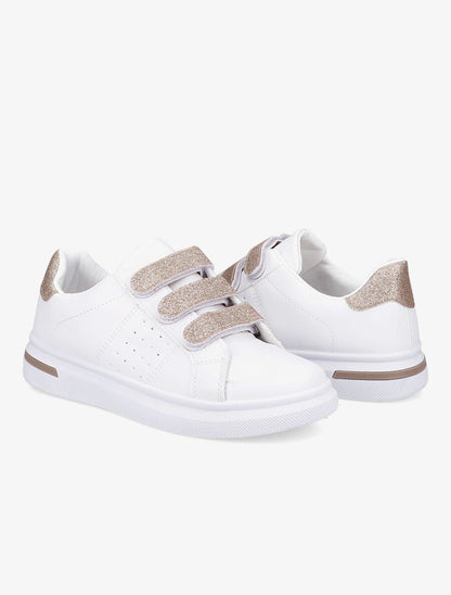 Baskets à scratchs pailletés - Rose gold - 4