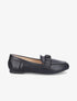 Mocassins à ornement froncé - Noir - 1