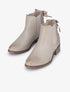 Chelsea boot à contrefort croco à corsage - Beige - 1