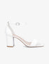Sandales en simili à brides et talons - Blanc - 1