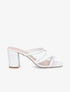 Mules à talons et multi brides - Blanc - 1
