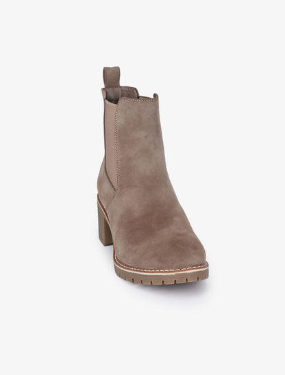 Chelsea boots élastiquées en suédine - Taupe - 3