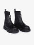 Boots zippées à tige contrastante - Noir - 1