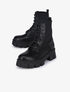 Boots style militaire bi-matière - Noir - 5