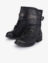 Boots style rangers à contrefort clouté - Noir - 1