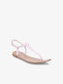 Nu-pieds en simili à bride tressée irisée - Lilas - 5