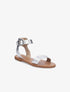 Nu-pieds basiques en simili - Argent - 1