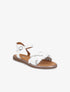 Nu-pieds à ganses ornées de strass - Blanc - 5