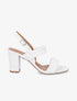 Sandales matelassées à talons - Blanc - 1