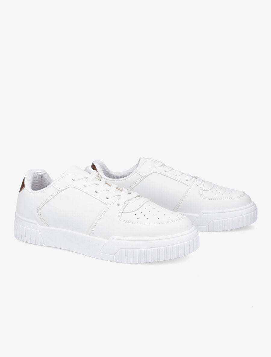 Sneakers basses à bouts ronds - Rose gold - 4