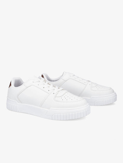 Sneakers basses à bouts ronds - Rose gold - 4