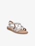 Sandales plates à brides bi-matière - Beige - 5
