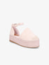 Espadrilles basique en suédine à plateforme - Rose - 5