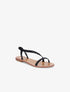 Nu-pieds en simili tressés - Noir - 5