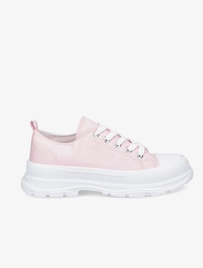 Tennis unies en toile - Rose - 1