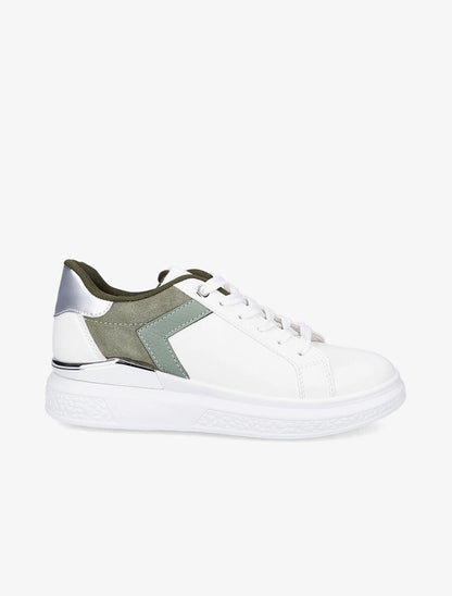 Sneakers à détail métallique - Kaki - 5