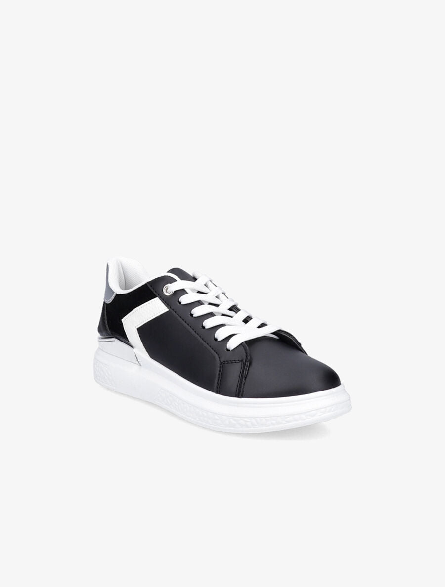 Sneakers à détail métallique - Noir - 2