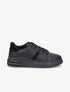 Sneakers en simili à bandes suédées - Noir - 1