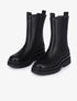 Boots montantes élastiquées à semelles crantées - Noir - 1