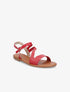 Nu-pieds à lanières asymétriques - Rouge - 5