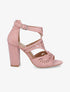Sandales ajourées en suédine - Rose - 5