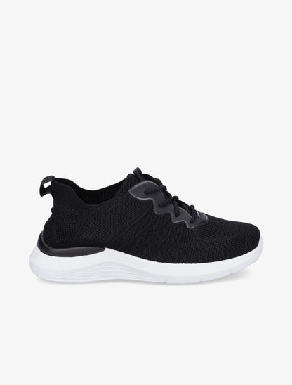 Baskets en mesh à lacets - Noir - 1