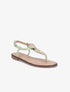Nu-pieds à médailles métalliques - Vert amande - 5