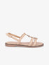 Nu-pieds à détail bijou doré - Beige - 5